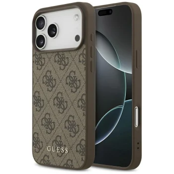 Guess iPhone 17 Pro Max vāciņš 4G Classic, brūns