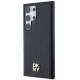 Чехол DKNY для Samsung Galaxy S24 Ultra Leather Monogram Metal Logo MagSafe, черный