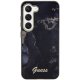 Guess Samsung Galaxy S23+ S916 aizsargvāciņš Golden Marble Collection Melns