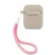 Guess AirPods maciņš Silicone Vintage, pelēki rozā