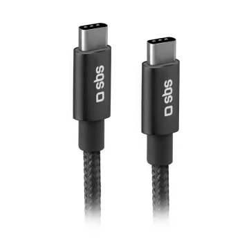 Sbs TECABLETCC20BK USB-C to USB-C Cable, 25W Power Delivery, 1.5m, Gray