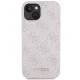 Apple iPhone 15 6.1\'\' Guess 4G Metal Gold Logo Case Cover, Pink | Telefona Maciņš Vāks Apvalks Bampers