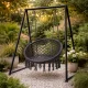 MultiGarden Boho piekaramais krēsls, pelēks
