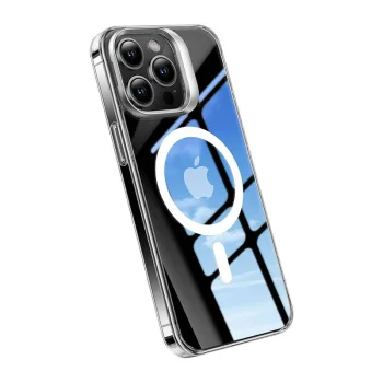 Чехол Torras UPRO Lstand Clear-Mag для iPhone 15, прозрачный