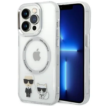 Karl Lagerfeld Karl & Choupette Aluminum MagSafe Case for iPhone 14 Pro Max