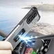 Vāciņš Samsung Galaxy A72 4G Crystal Ring Case ar gredzenu, zils