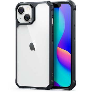 ESR iPhone 14 Plus vāciņš Air Armor, caurspīdīgs melns