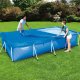 Aizsargājošs Taisnstūra Karkasa Baseina Pārsegs Vāks 4x2 m — BESTWAY 58107 | Rectangle Frame Pool Cover Protector