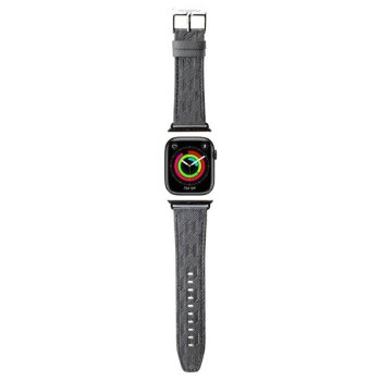 Karl Lagerfeld Saffiano Monogram siksniņa Apple Watch 38/40/41mm - sudraba krāsā | strap for silver
