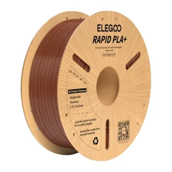 3D drukas kvēldiegs ELEGOO Rapid PLA+ 1.75 mm 1 kg, brūns (50.203.0313)