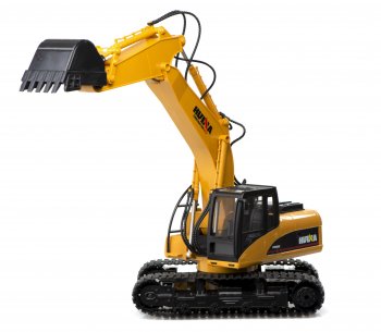 Huina H-Toys 1350 RC Excavator Caterpillar 15CH 2.4 1:14 - Radiovadāms Ekskavators Buldozers