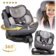 Детское автокресло Nukido Prestige Line, 0-36 кг, Isofix, серое