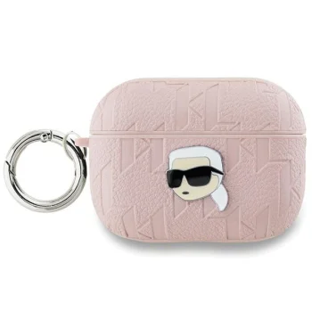 Чехол Karl Lagerfeld для AirPods Pro 2 Monogram Karl Head, розовый