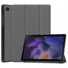 Samsung Galaxy Tab A8 10.5 (2021) (2022) (SM-X200/X205) Trifold Stand PU Leather Hard Protective Cover Case, Grey | Planšetes Vāciņš Maciņš Apvalks Grāmatiņa