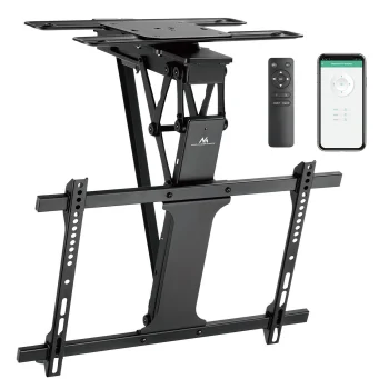 Электрическое потолочное крепление для ТВ Maclean MC-490, TUYA, 32"-75", 35 кг