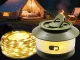 Аккумуляторная кемпинговая LED лампа с гирляндой 20м, теплый свет