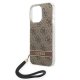 Guess 4G Cord vāciņš iPhone 14 Pro modelim, brūns