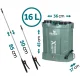 Аккумуляторный ранцевый опрыскиватель Plonos Pl-602 16 л, 12V 8Ah