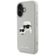 Чехол Karl Lagerfeld 3D Rubber Double Heads для iPhone 16, Бежевый