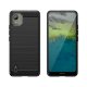 Carbon Case Silicone Case for Nokia C110, Black