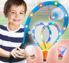 Kids LED Tennis Badminton Rackets + Shuttlecocks