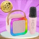 Bezvadu Bluetooth karaoke skaļrunis ar mikrofonu un RGB