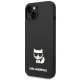 Karl Lagerfeld Silicone Choupette Body Case for iPhone 14 Plus, Black