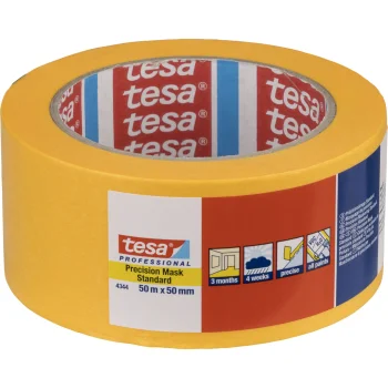 Малярная лента Tesa Stand.Prec. 50 м x 50 мм, 04344, желтая