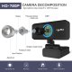 HXSJ S90 HD Webcam 720P Laptop PC Camera with Microphone, Black | Portatīvā Datora Laptopa Web Kamera Full HD ar...