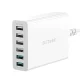 Blitzwolf BW-S15 6x USB tīkla lādētājs, 60W, QC 3.0, balts