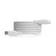 Магнитный кабель Puro USB-C на USB-C 60W, 1 м, белый