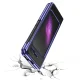 Чехол для Samsung Galaxy Fold с гальванической рамкой, 0.3 мм, синий
