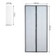 Durvju Moskītu Odu Kukaiņu Tīkls Pretinsektu Siets - 80/90/100 x 210/220, Melns | Mosquito Door Mesh Net Anti-Insect...