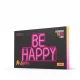 Neolia BE HAPPY LED Neona Lampa, Rozā