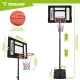 Pārvietojams regulējams basketbola grozs ar statīvu 259cm Trizand