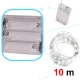 LED dekoratīvā virtene uz stieples 10m 100 LED, auksti balta