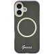 Guess IML Script Metal MagSafe Phone Case Cover iPhone 17 - Black
