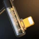 Joyroom S-UL012A6 leņķa Lightning uz USB kabelis 2.4A 1.2m melns