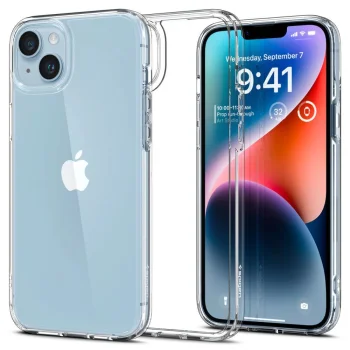 Apple iPhone 15 Plus 6.7'' Spigen Ultra Hybrid Case Cover, Crystal Clear | Telefona Vāciņš Maciņš Maks Apvalks...