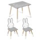 Bērnu galds ar diviem krēsliem Ricokids RC-847 Bunny | Kids Table with Two Chairs