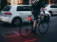 Aizmugurējais velolukturis ar 5 LED un lāzeru, melns