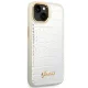 Guess Croco Collection Case for iPhone 14 Plus - Silver