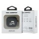 Чехол Karl Lagerfeld Silicone Karl&Chaupette Head 3D для AirPods 4 Черный