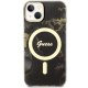 Apple iPhone 14 Plus 6.7\'\' Guess Golden Marble MagSafe Case Cover (GUHMP14MHTMRSK), Black