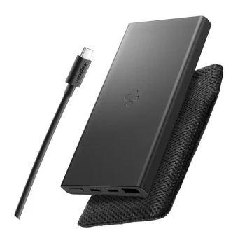 Spigen Essential EA2210 Power Bank 10000 mAh 22.5W - Melns | Black
