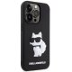 Чехол Karl Lagerfeld для iPhone 14 Pro Max 3D Rubber Choupette, черный