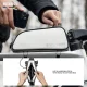 Водонепроницаемая сумка на раму Rockbros TL004 ROAD TO SKY 0.7L, белая