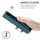 Google Pixel 6a Vintage Leather Skin-Touch Magnetic Case Book Cover, Blue | Telefona Vāciņš Maciņš Apvalks...
