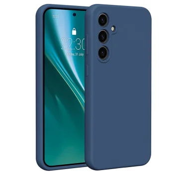 Etteri Silicone Case for Samsung Galaxy S23 FE, Dark Blue