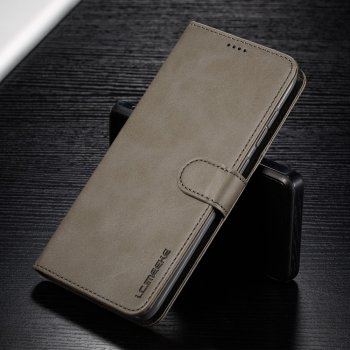 Samsung Galaxy A50 2019 (SM-A505F) LC.IMEEKE PU Leather Wallet Case Cover, Grey | Telefona Vāciņš Maciņš Apvalks...